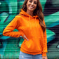 Basic Women's Orange Hoodie