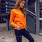 Women's Basic Orange Sweatshirt