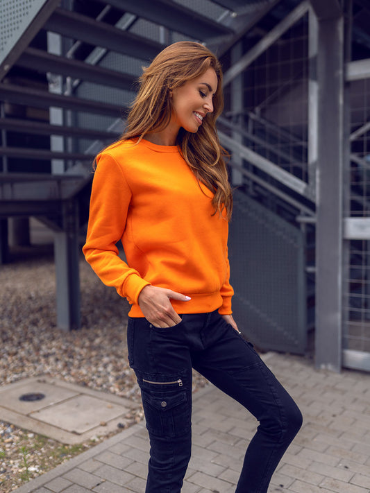Women's Basic Orange Sweatshirt