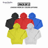 Pack of 5 Hoodies