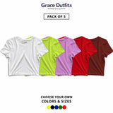 Pack of 5 Crop Top
