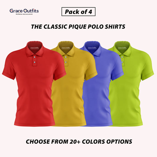 Pack of 4 Polo T-Shirts