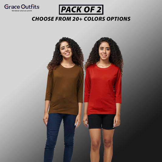 Pack of 2 Full Sleeves T-shirts