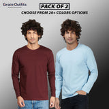 Pack of 2 Full Sleeves T-shirts