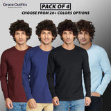 Pack of 4 Full Sleeves T-shirts
