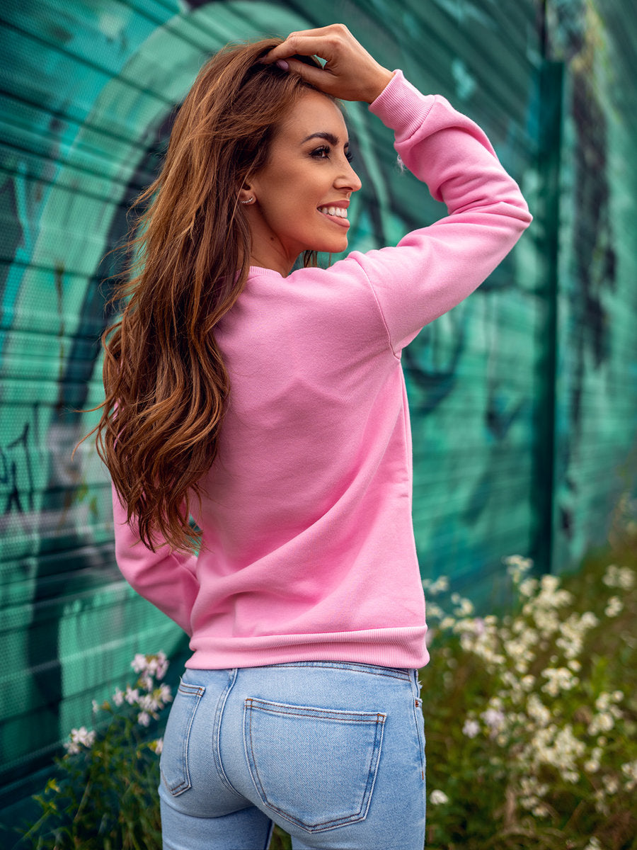 Women's Basic Pink Sweatshirt