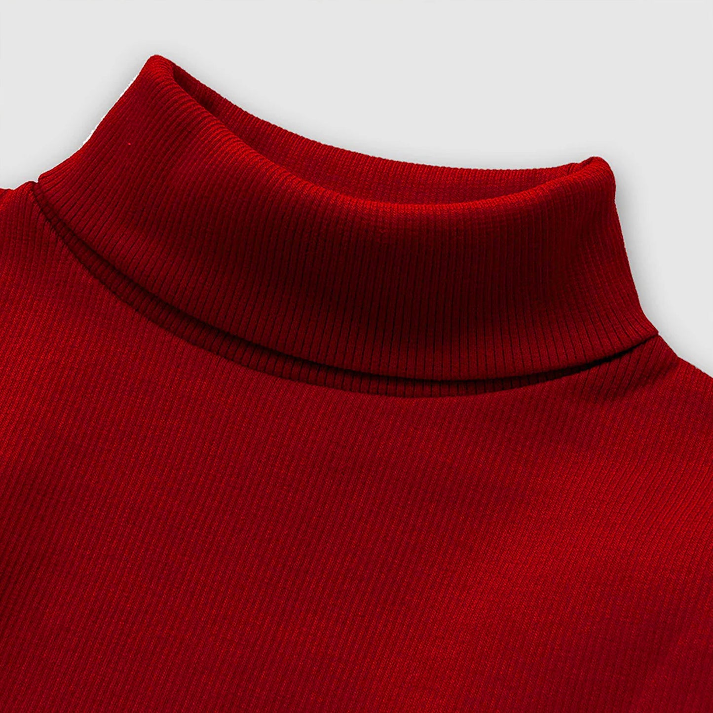 Basic Red High Neck