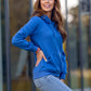 Basic Women's Royal Blue Hoodie