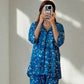 Women's Cotton Night Suit – Star & Moon Design