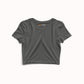 Basic Steel Gray Crop Top