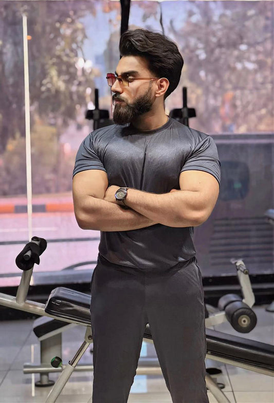 DRI-FIT Basic Plain Tracksuit Gray Color