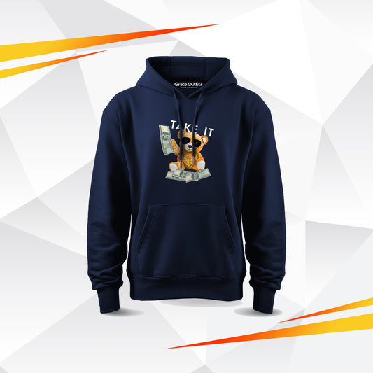 Take It Bear Hoodie – Streetwear Graphic Hoodie