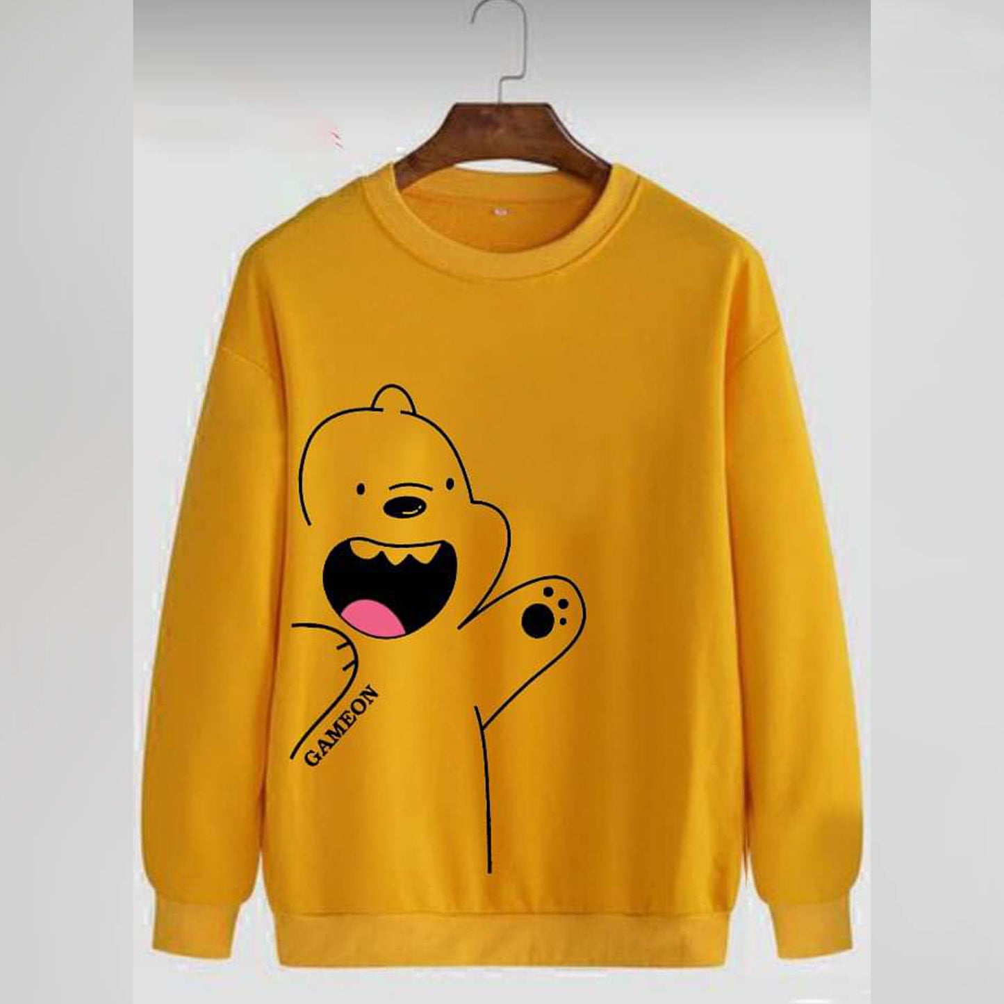 Happy Bear Yellow Sweatshirt