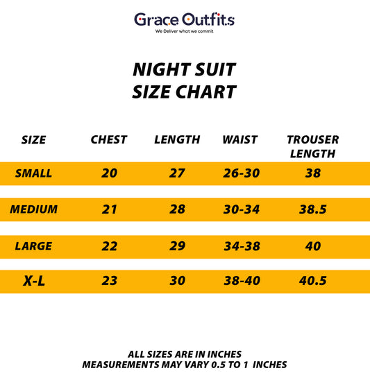 Women's Night Suit Navy Blue Shade