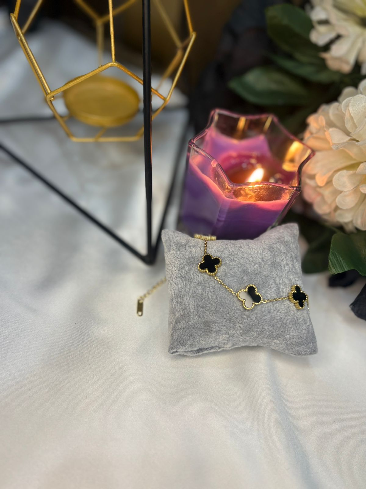 Bundle 07 – Elegant Clover Jewelry Set (Gold Finish)