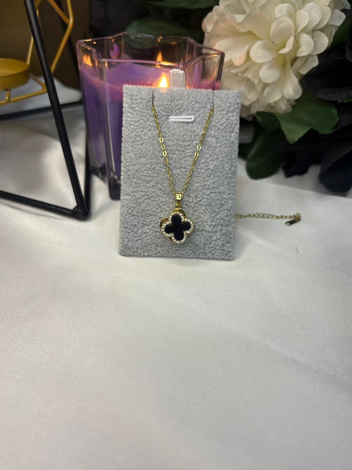 Bundle 07 – Elegant Clover Jewelry Set (Gold Finish)
