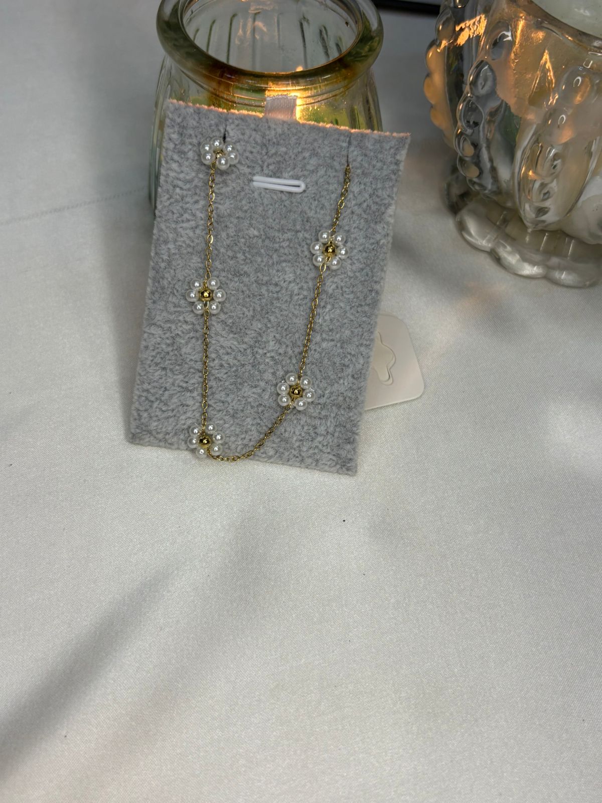 Bundle 12 – Pearl Flower Necklace & Pearl Flower Bracelet
