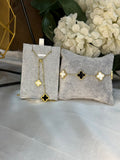 Bundle 19 – Stylish Clover Necklace and Bracelet Set