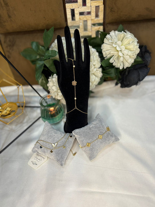 Bundle 08 – Elegant Clover & Butterfly Charm Set