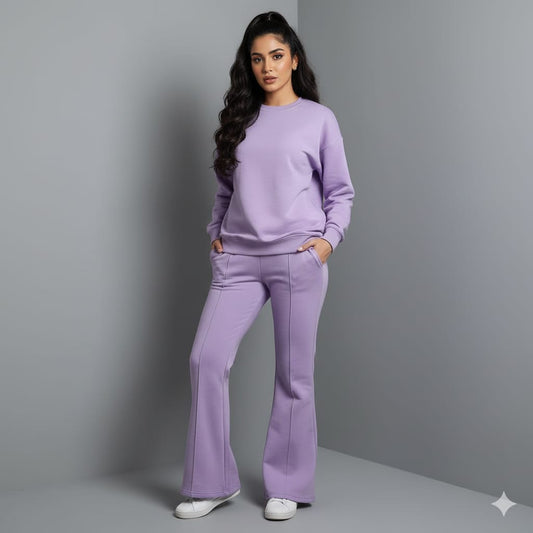 Winter Fleece Women's Co-Ord Set – Lilac