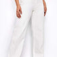 Women Denim Wide Leg Jeans White Color