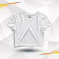 White Basic Cotton Crop Top