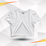 White Basic Cotton Crop Top
