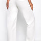 Women Denim Wide Leg Jeans White Color