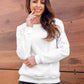 Women's Basic White Sweatshirt