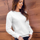 Women's Basic White Sweatshirt