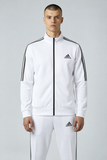 Adidas 3-Stripe Tracksuit – White – Micro Stretch DRI-FIT Fabric