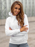 Basic Women's White Hoodie