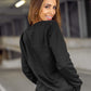 Women's Basic Black Sweatshirt