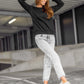 Women's Basic Black Sweatshirt