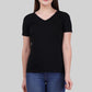 Basic Black V-Neck T-Shirt