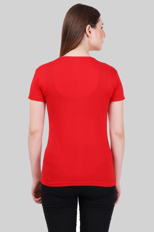 Basic Red V-Neck T-Shirt