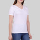 Basic White V-Neck T-Shirt