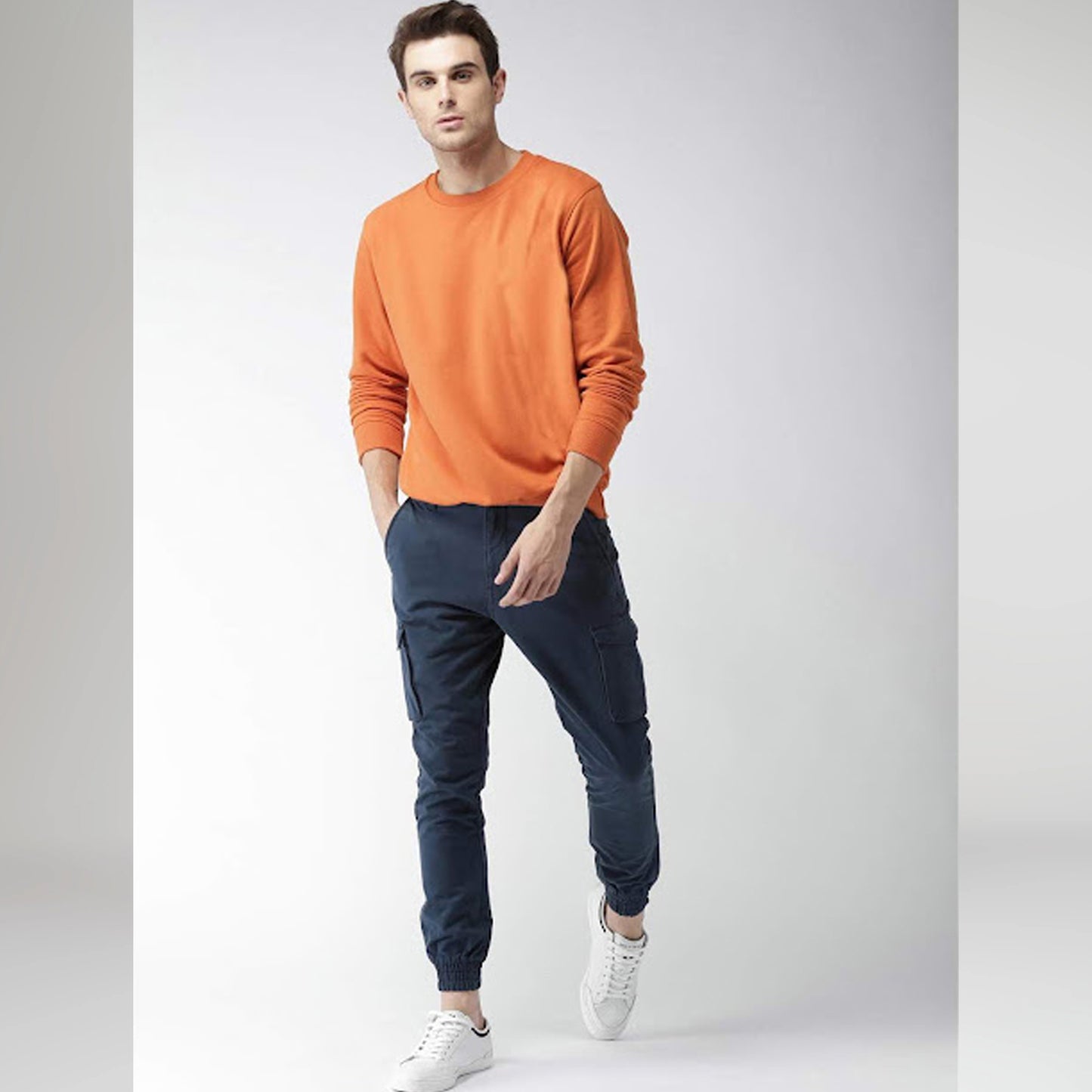 Basic Orange Sweatshirt