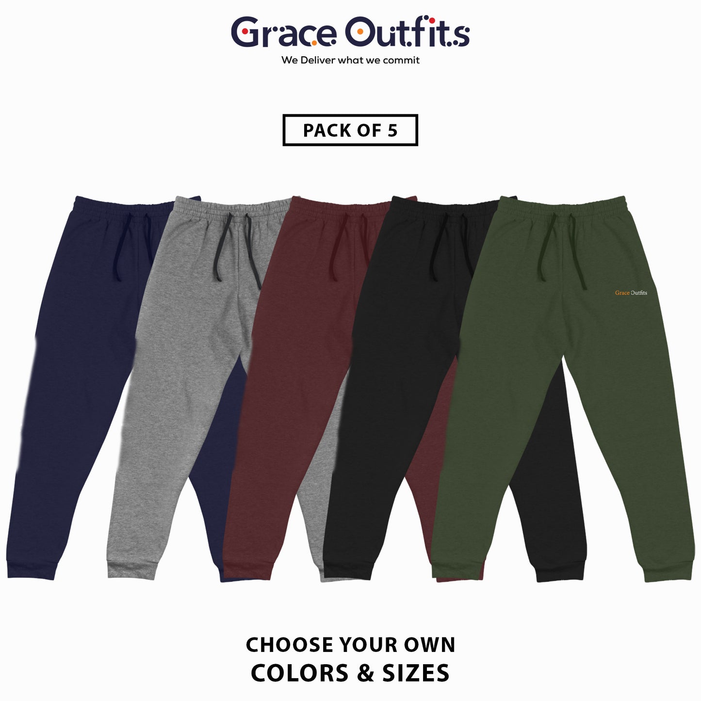 Pack of 5 jogger pants