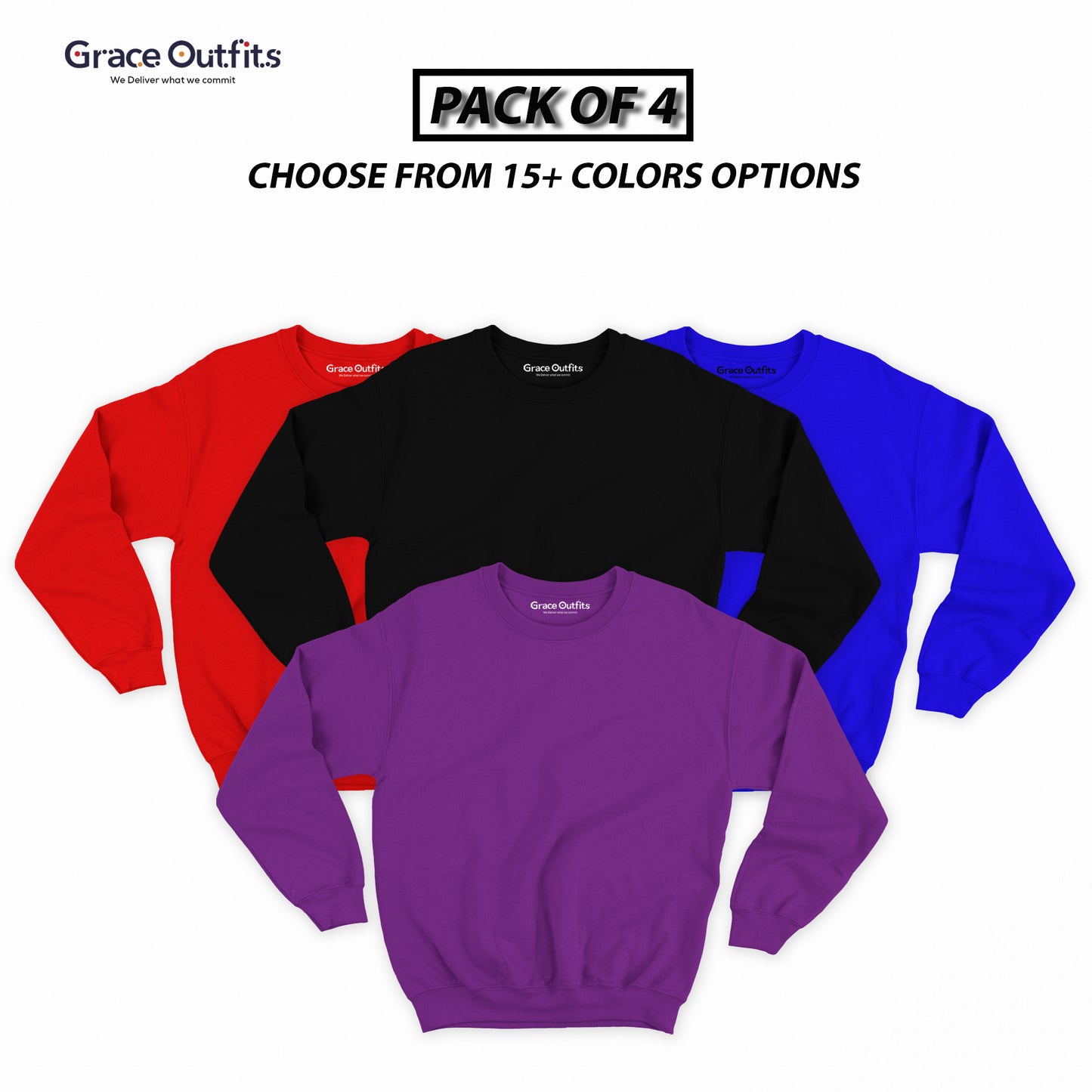 Pack of 4 Sweatshirts