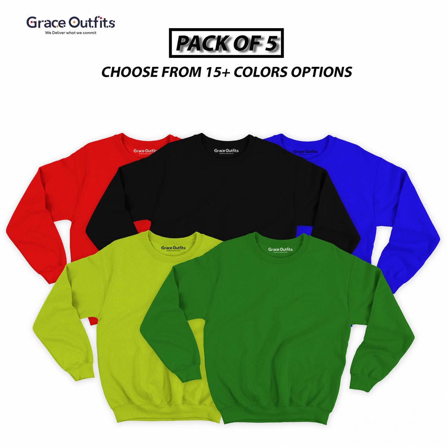 Pack of 5 Sweatshirts