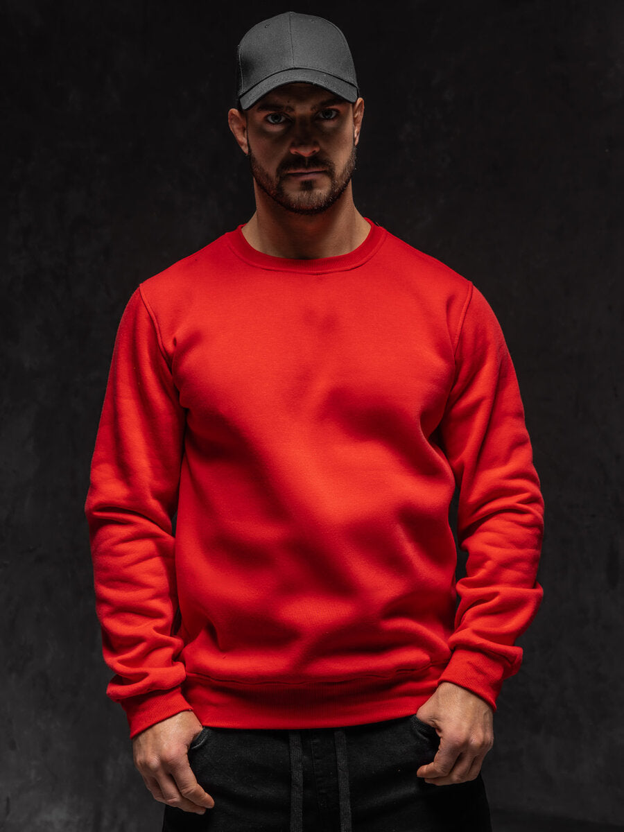 Basic Red Sweatshirt