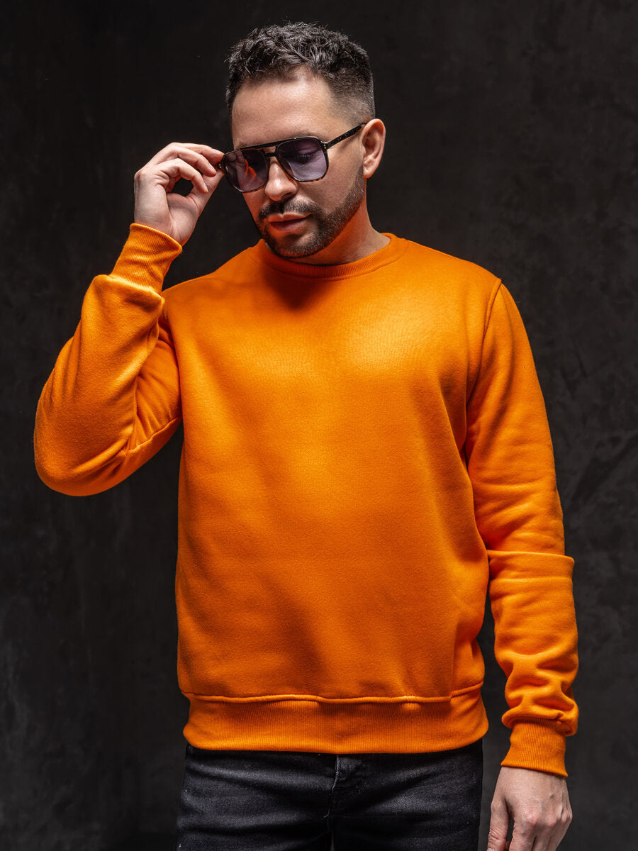 Basic Orange Sweatshirt