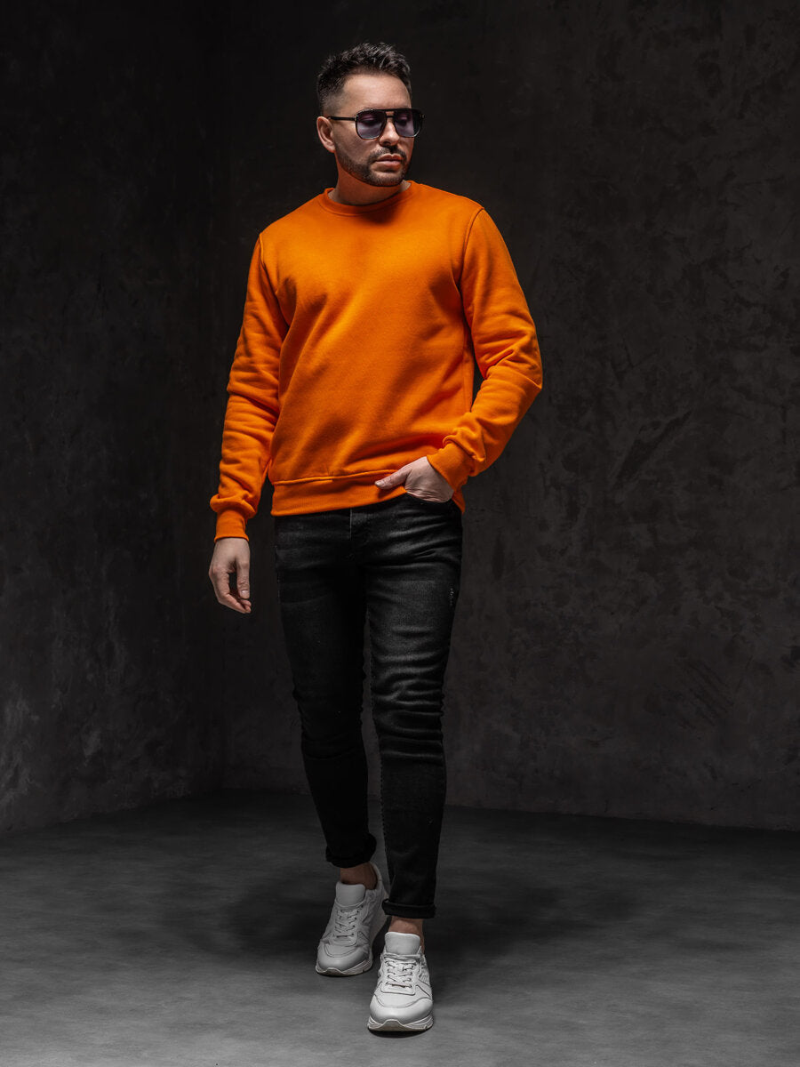 Basic Orange Sweatshirt