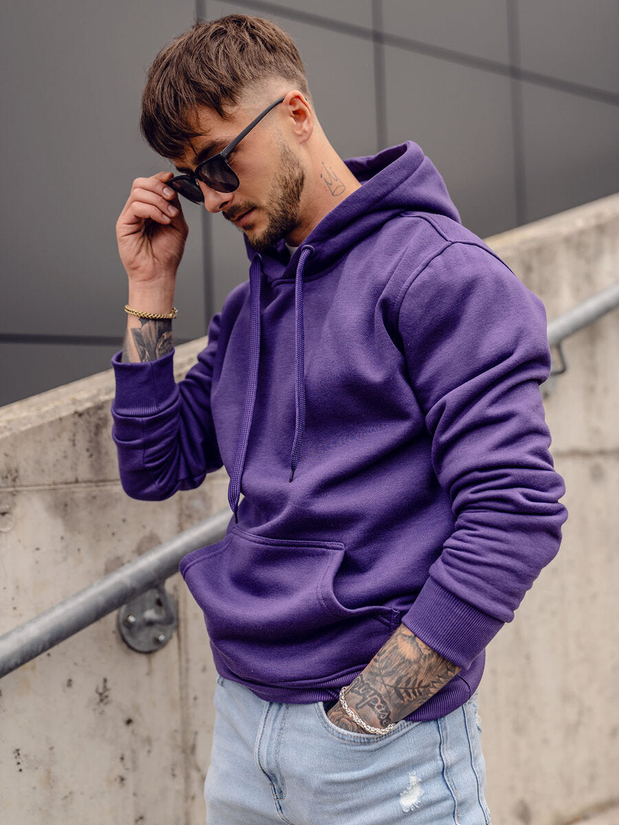 Basic Dark Purple Hoodie