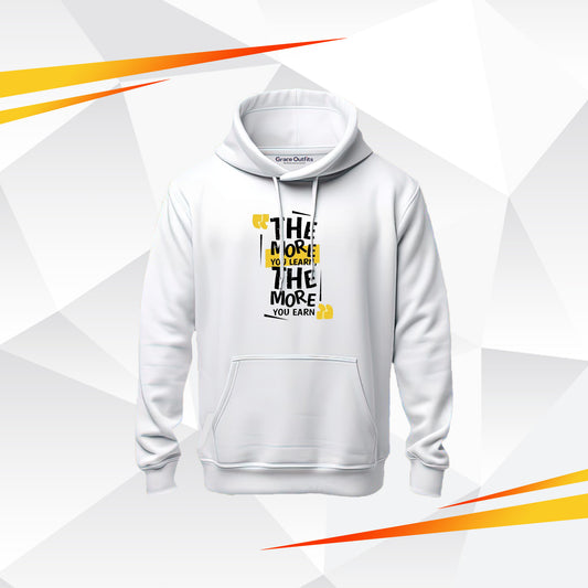 The More You Learn Graphic Hoodie