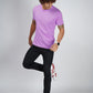 Basic Light Purple Half Sleeves T-Shirt
