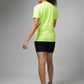 Women's Basic Neon Green Half Sleeves T-Shirt