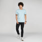 Basic Sky Blue Half Sleeves T-Shirt