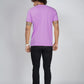 Basic Light Purple Half Sleeves T-Shirt